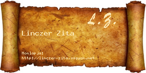 Linczer Zita névjegykártya